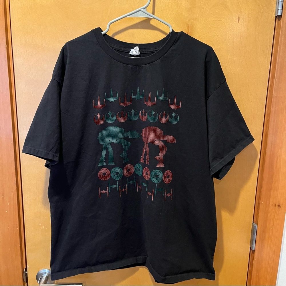 Star Wars ugly Christmas mens tshirt xxl